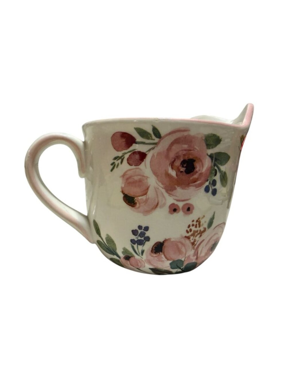 Blessed Beyond Measure Floral Ceramic 4 Cup Measuring Cup Mixing Bowl Roses - Picture 5 of 10